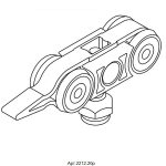 Комплект за плъзгащи врати до 40 кг. - Image 4