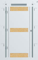 Скрита алуминиева каса за тапетни врати - RASO 90 - Image 4