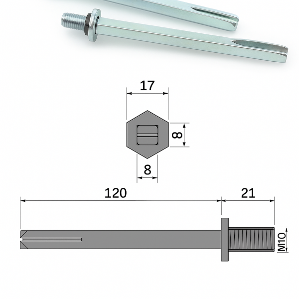 Квадрат за дръжка / топка
